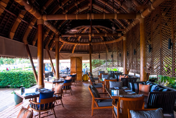 restaurant, bamboo roof