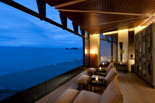 conrad koh samui, sea, seaview, twilight, sofa