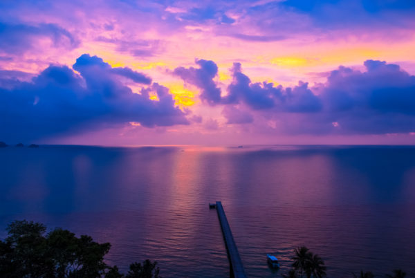 Intercontinental Samui pier, seaview, twilight, sunset